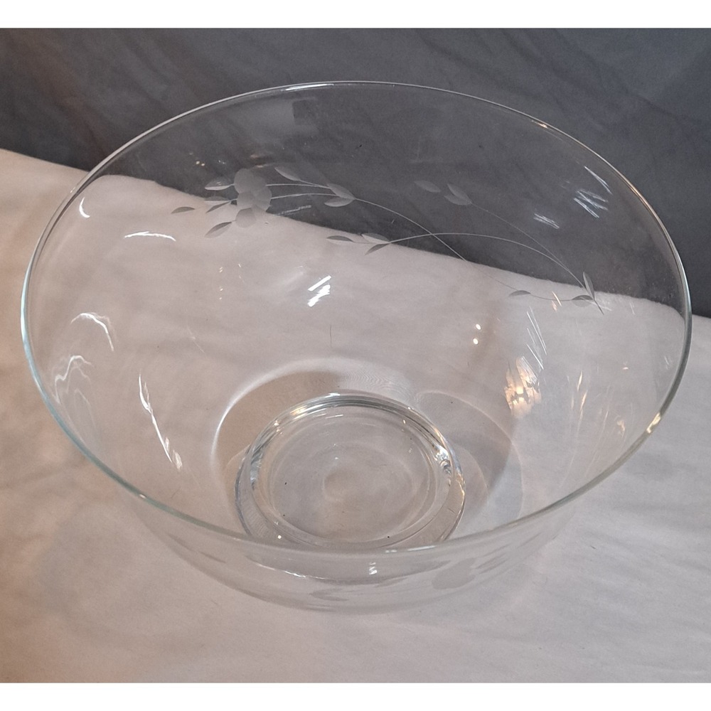 Vintage Princess House Heritage Crystal Irish Coffee Mugs Etched Floral Pattern - Picture 12 of 16